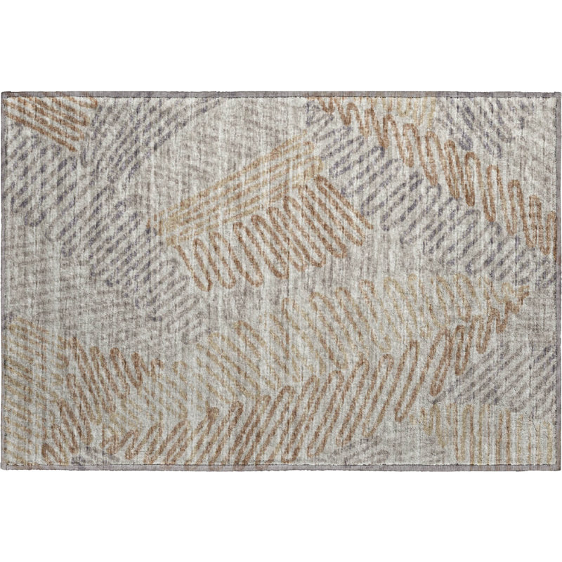 Premium Machine Washable Vaseem AMF117 Rug, Rectangle 1'8" x 2'6"