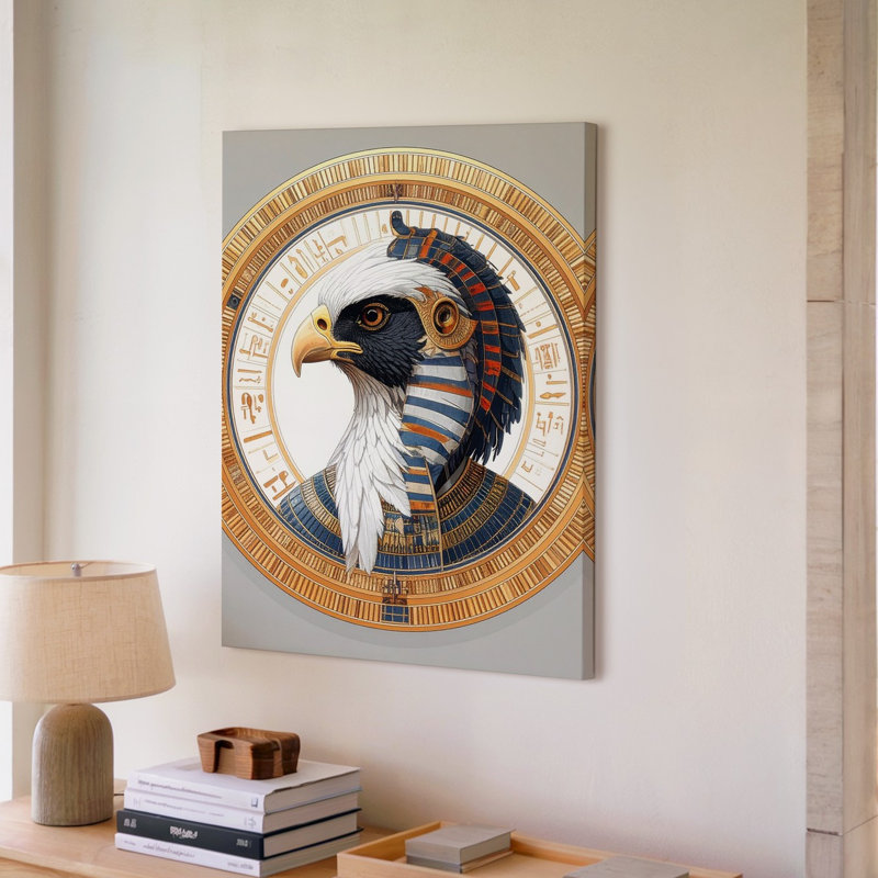 Here Is The Product Description And Seo Optimization For Your Stylized Egyptian Canvas Wall Art, 9" H x 12" W