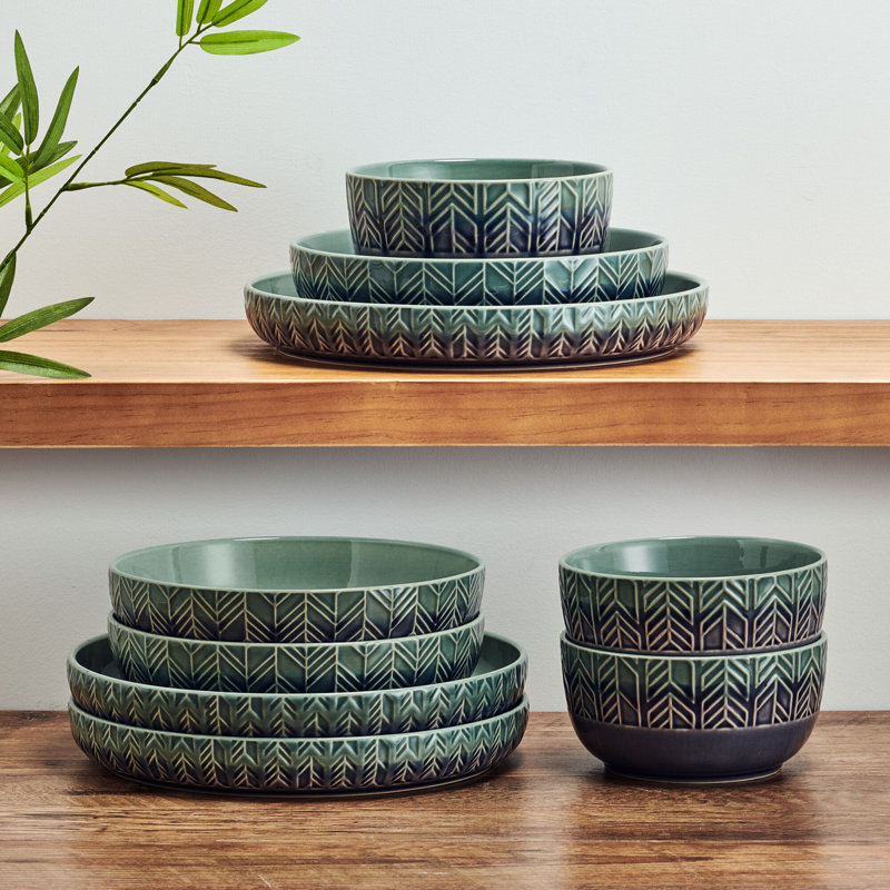 Austyn 9-Piece Dinnerware Bowl Set, Service for 3