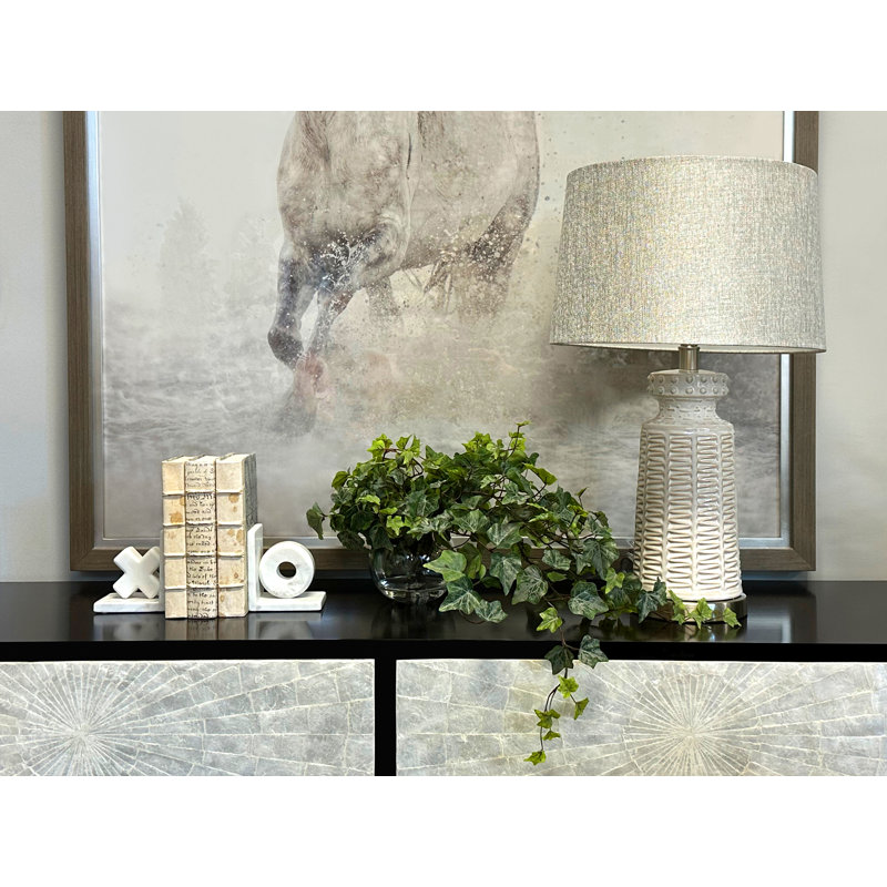 Jenner Faux Ivy Plant in Glass Vase