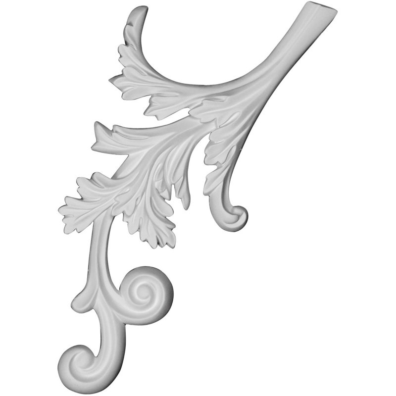 Juniper 7'' H x 14.5'' W x 0.75'' D Urethane Onlay Scroll