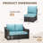  4-Piece Outdoor Furniture Set-497730529-497730542