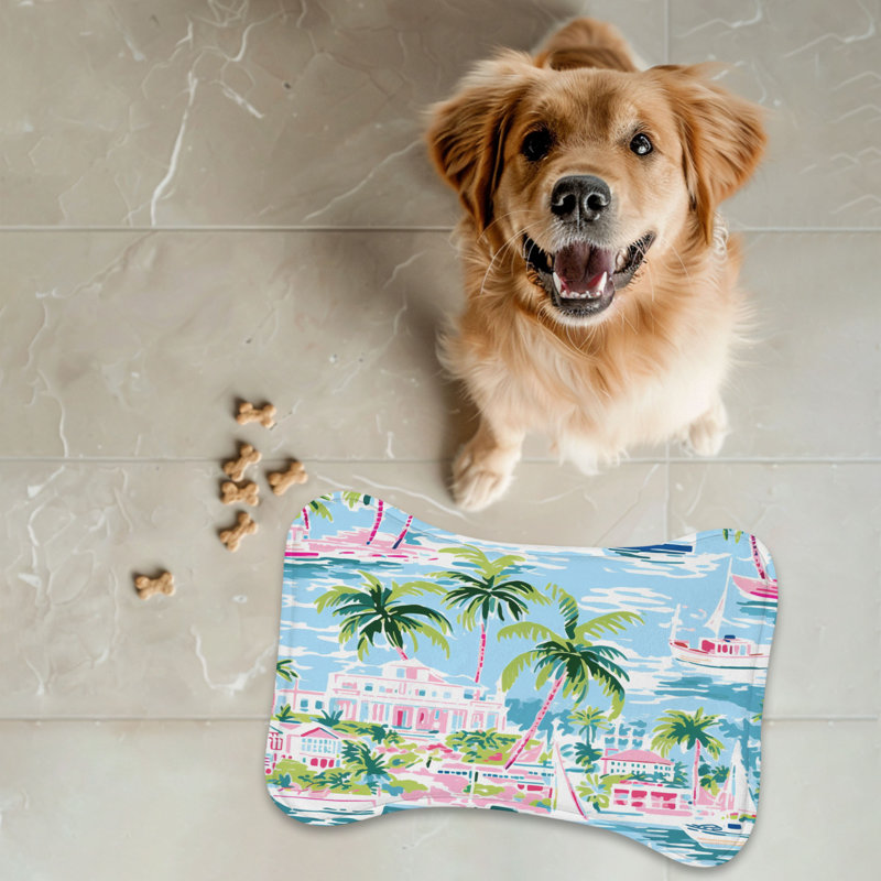Tapis d'alimentation en os 1 pièce Coastal Haven