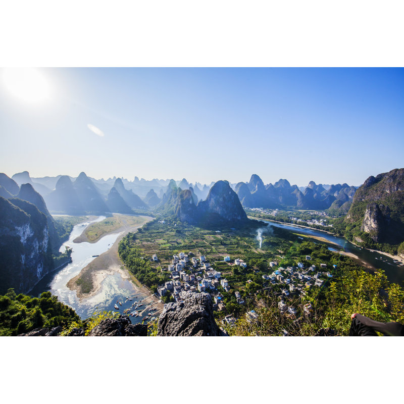Rivière Lijiang par Real444, H 32 po x l 48 po