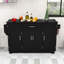 Buffet buffet avec 4 portes, 1 tiroir, tablettes réglables et tringle-978271368