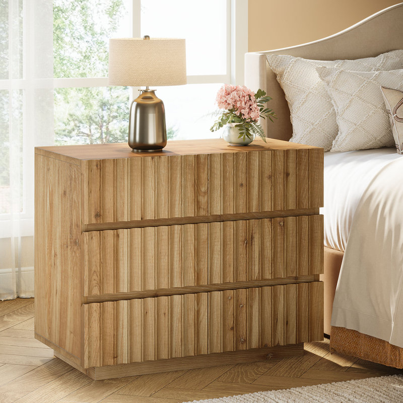 Oversized Solid Wood Nightstand, Individual