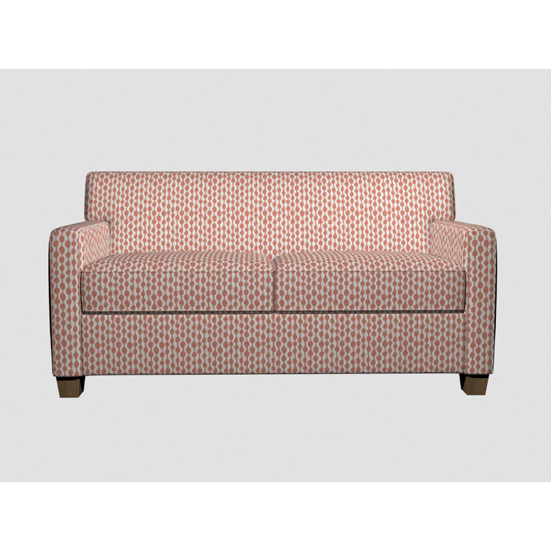 Tissu rayé en mélange de coton, Orange