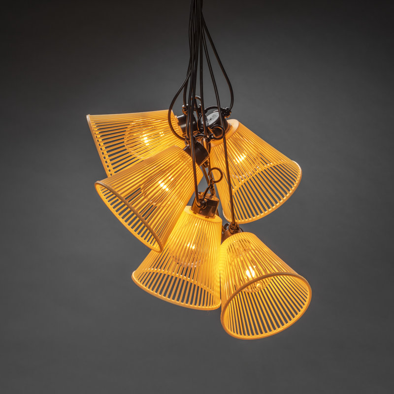 LED 10 - Bulb Shaded String Light (End to End Connectable), Beige