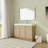 48 inch Free standing Single Bathroom Vanity With Resin Vanity Top