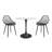 Caraballo Crippen 31" Round CafÃ© Dining Table with Steel Pedestal Base and Dining Chairs for Indoors-2072834261-2072834264-2072834270