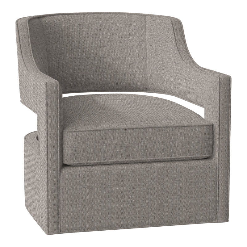 Fauteuil pivotant l 29,5 po Phoebe, Perigold Willa Bark