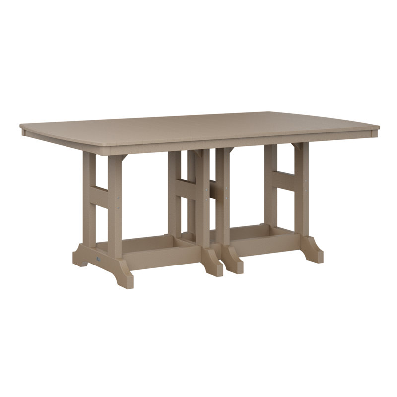 Table de bar rectangulaire Berlin Garden Garden Classic, H 39,5 po x l 72 po x P 44 po, Bois vieilli