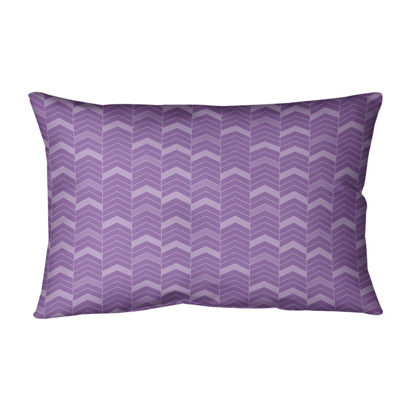 Coussin Rhonda, H 14 po x l 20 po, Violet, Pas de bourre