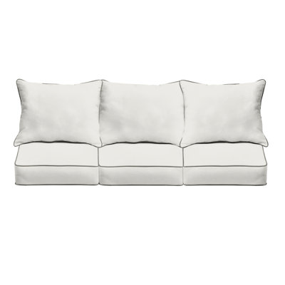 Sunbrella Outdoor Deep Seating Sofa Pillow and Cushion Set