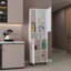 Armoire de cuisine, 2 portes, 4 pieds, 9 tablettes