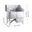 143.5cm H x 127.5cm W x 79.5cm D Dog Grooming Tub