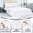 Royale Linens 300 Thread Count 100% Long Staple Combed Cotton Sheet Set - 4 Piece Bed Sheets - 1 Fitted, 1 Flat & 2 Pillow cases - Soft Cool & Crisp Sheet Set-114665916-114665910