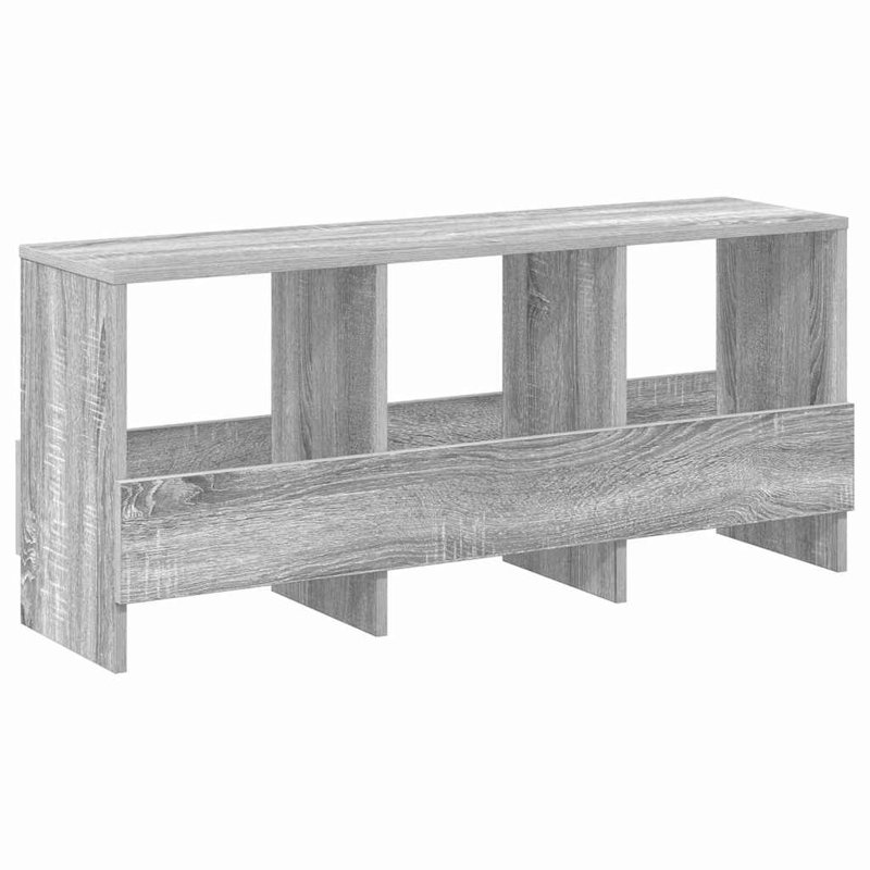 Wood Free Standing Magazine Rack, Light Grey