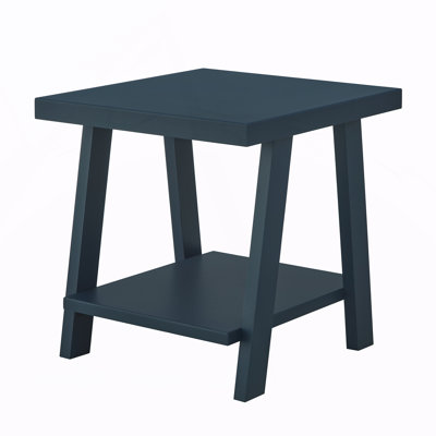 Contemporary Wood Shelf End Table