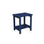 Chaises pliantes - Matériau bleu marine pour patio confortable 2 sièges d'extérieur confortables