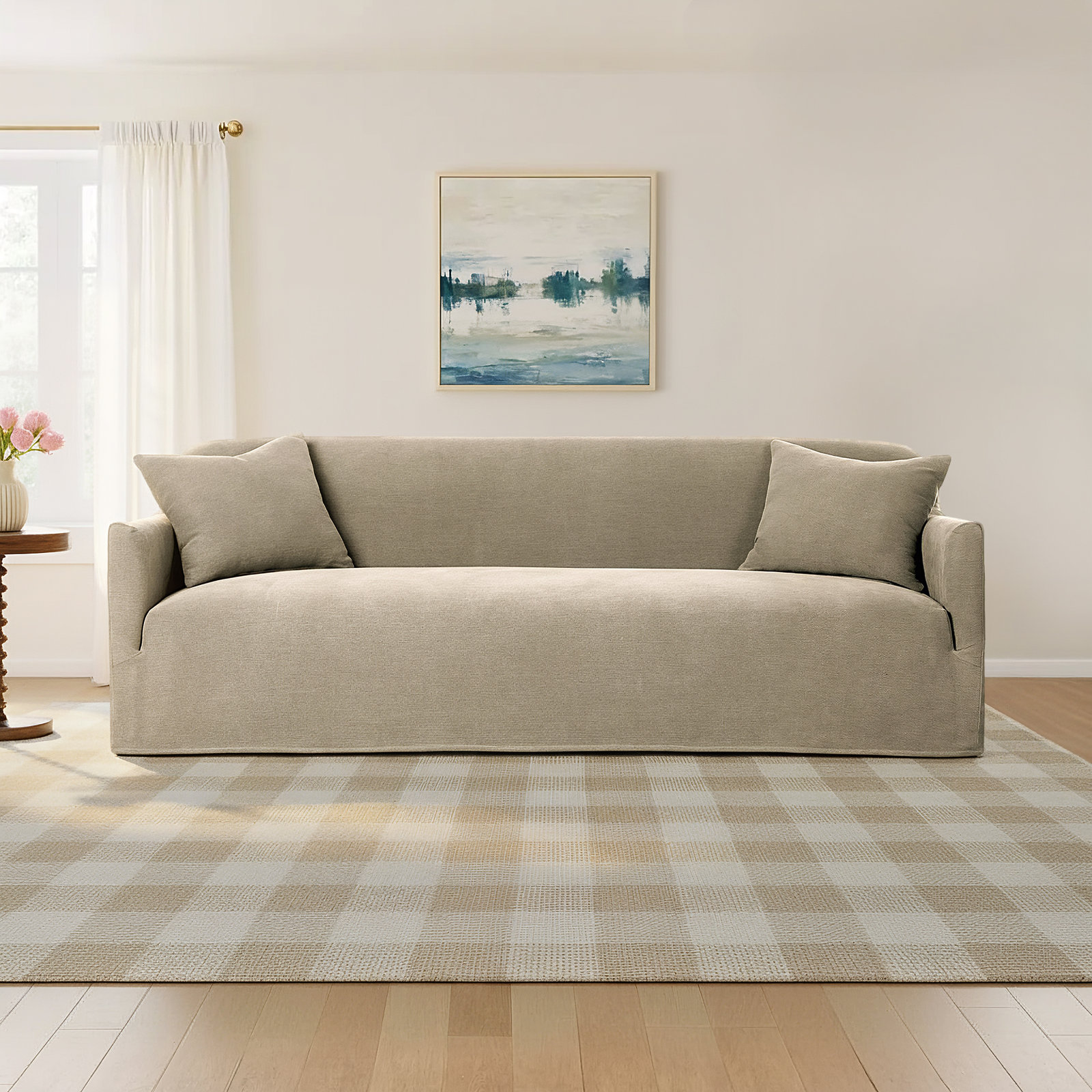 Lowell 96" Sofa, Cream