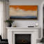 «Orange» et «Blue Horizon Cloudscape», grande impression sur toile encadrée - décor de ciel abstrait moderne-115271183-115271181