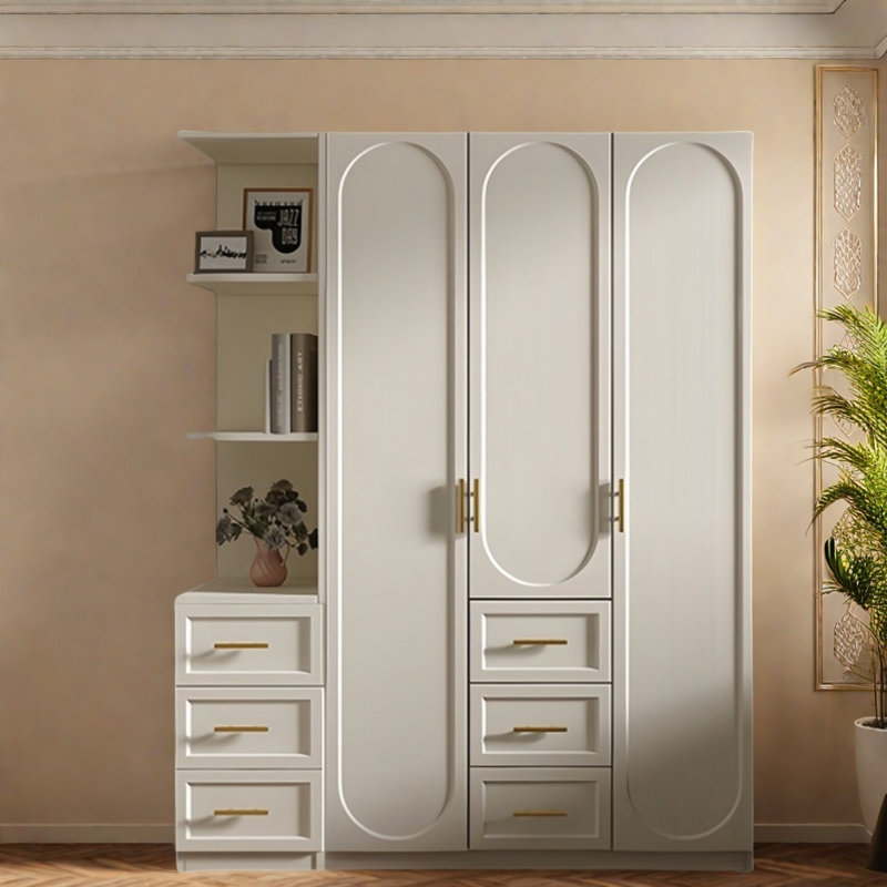 Garde-robe moderne simple de couleur unie