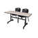 Nevjana Flip-Top Training Nesting Table, 2 M Stack Chairs