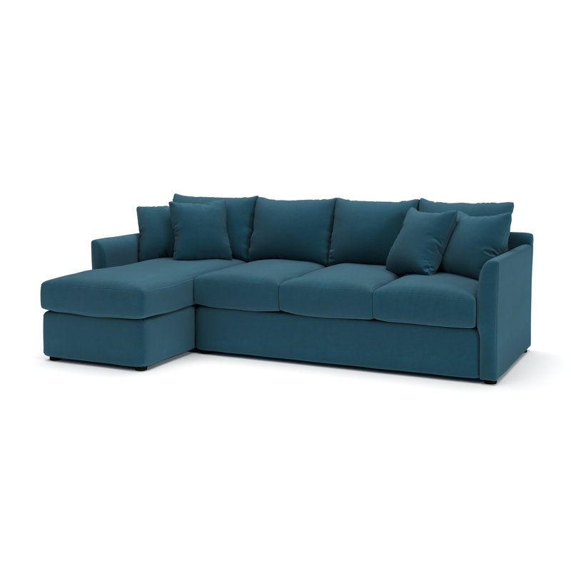 Cecelia Upholstered Sectional, Left Hand Facing, Bayou Midnight Canvas