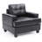 Elegant Black Saddle Arm Chair