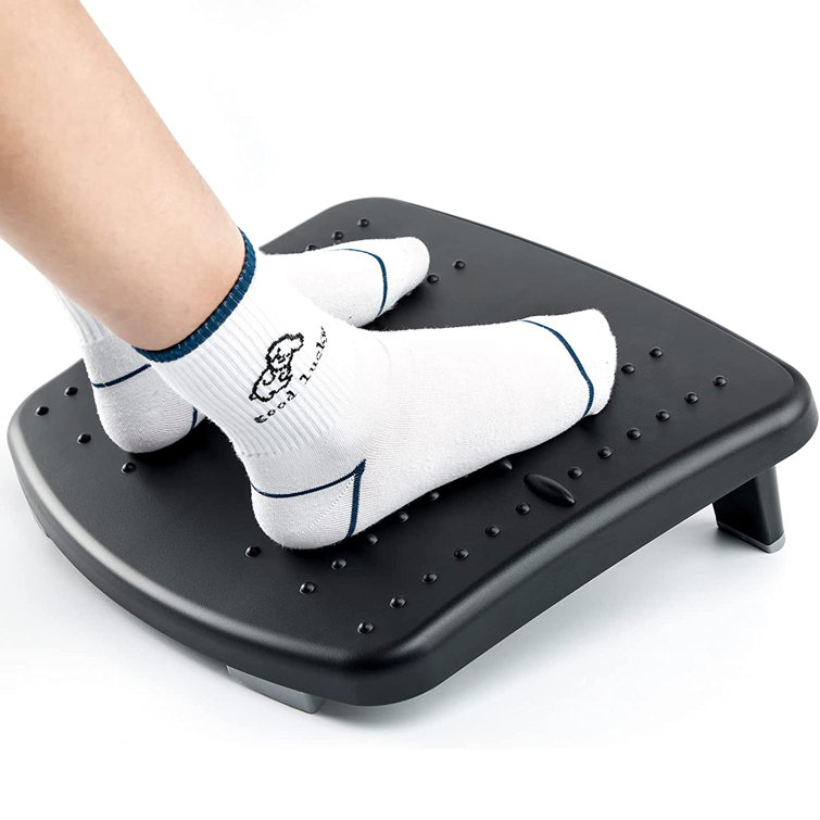 Foot Rest Stool Ergonomic Under Desk Car Portable Footstool Adjustable  Height