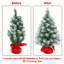 Green Spruce Flocked/Frosted Christmas Tree-314716376-401839303