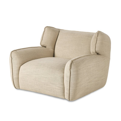 Thaddeus Oversized Upholstered Swivel Chair by Joss & Main