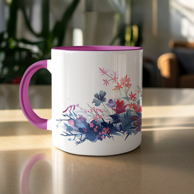 Handmade Ceramic Porcelain Coffee Mug Teacup and Saucer