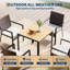Ensemble repas d'extérieur avec table et chaises résistantes aux intempéries pour le jardin, la terrasse ou la cour-1708172505