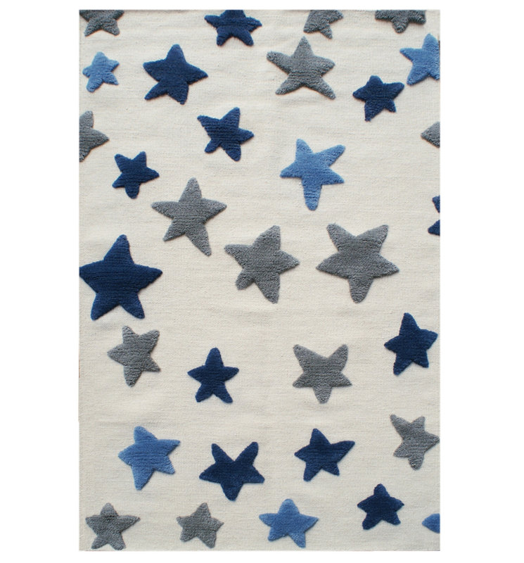 Geometric Wool Hand Woven Area Rug, Rectangular 100 x 160cm