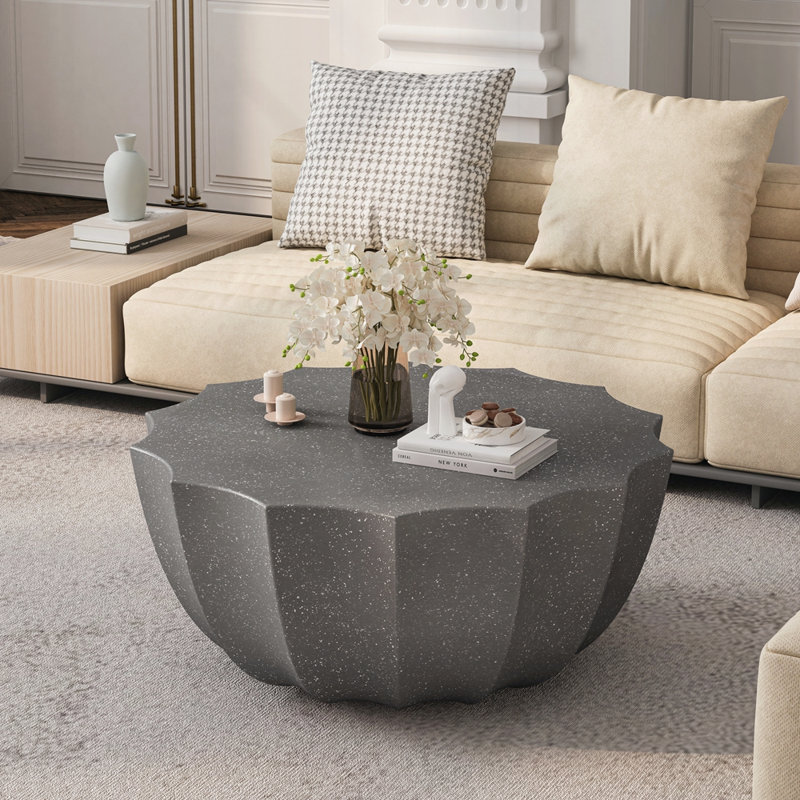 Table basse imperméable 35,43 po, Gris