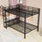 Full Over Full Metal Bunk Bed With LED Lights And Shelves And Clothes Hooks-557114233