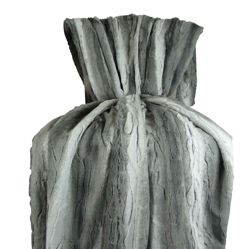 Jeté en fausse fourrure douce Thomas Collection®, L 60 po x H 96 po