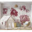 Papier peint floral - Jardin des souvenirs - rouge-1408242112