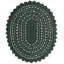 Tapis ovale en jute tissé à la machine de couleur vert chasseur-1151910531