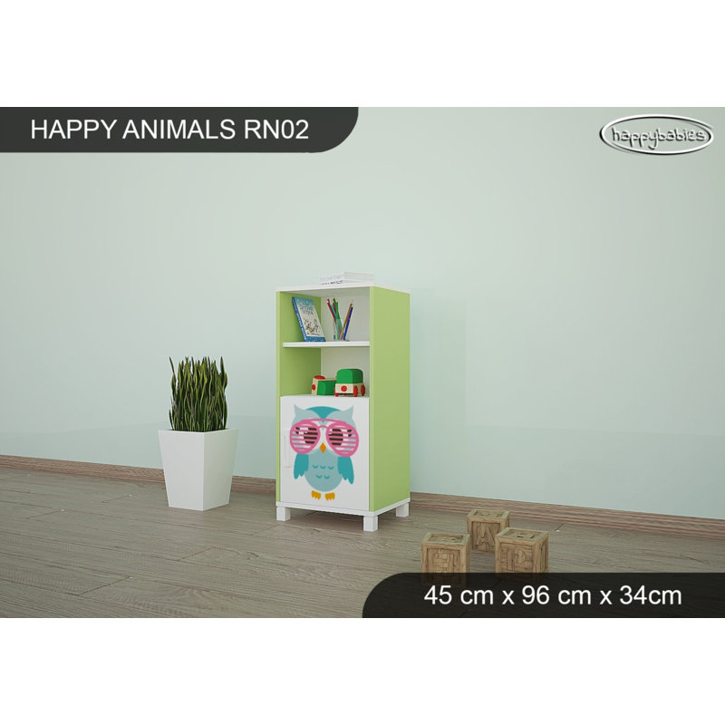 45cm W Animals Kids Cube, Green