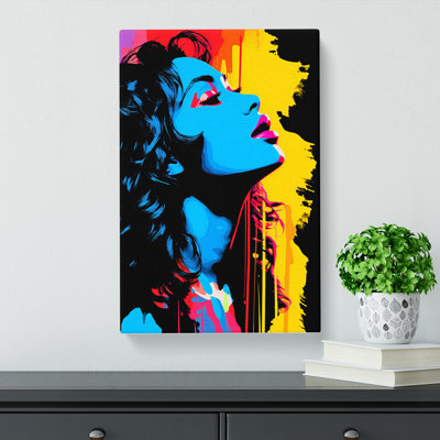 Woman Pop - Wrapped Canvas