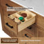 Meuble-lavabo double 60 po avec tiroirs, tablette, prise de courant et plateau en marbre d'ingénierie-1421479580-1421479582