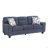 2Pc Set Sofa Loveseat Durable Chenille Fabric