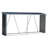 327cm W x 77cm D Metal Log Store