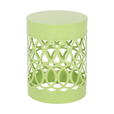 Charming Outdoor Metal End Table Set With Modern And Durable Design
