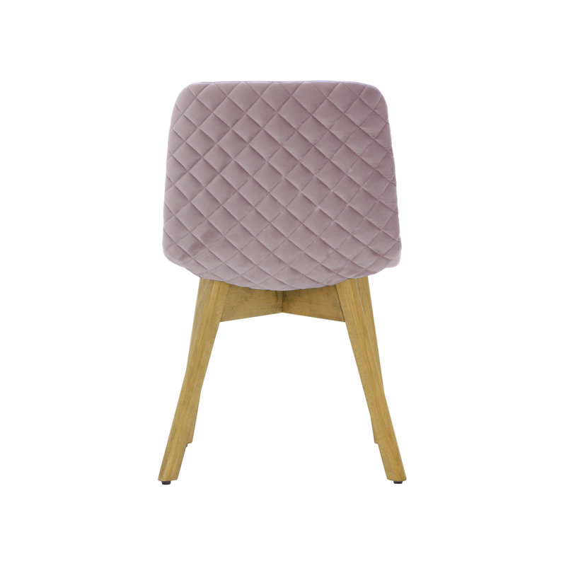 Jada 48cm H Velvet Upholstered Side Chair, Light Pink