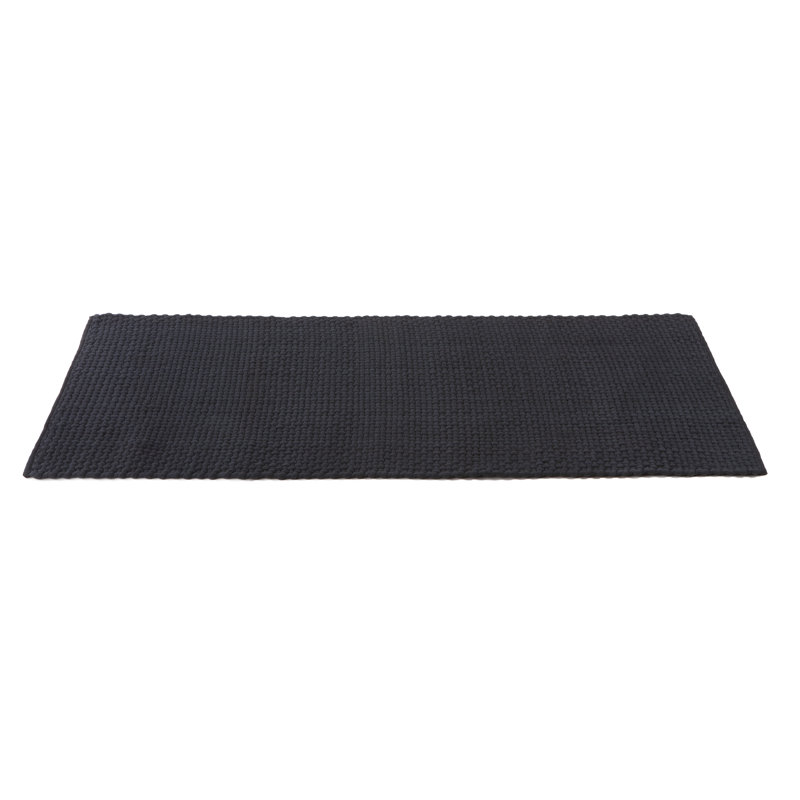 Solid Colour Cotton Area Rug, Rectangle 140 x 200cm