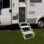 Échelle d'escalier pliable à ciseaux en alliage d'aluminium 2/3/4 marches pour camping-car / camping-car